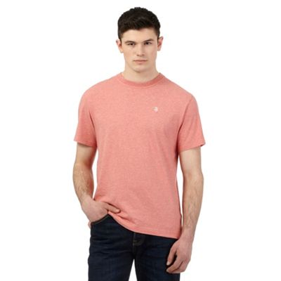 Pink logo embroidered t-shirt